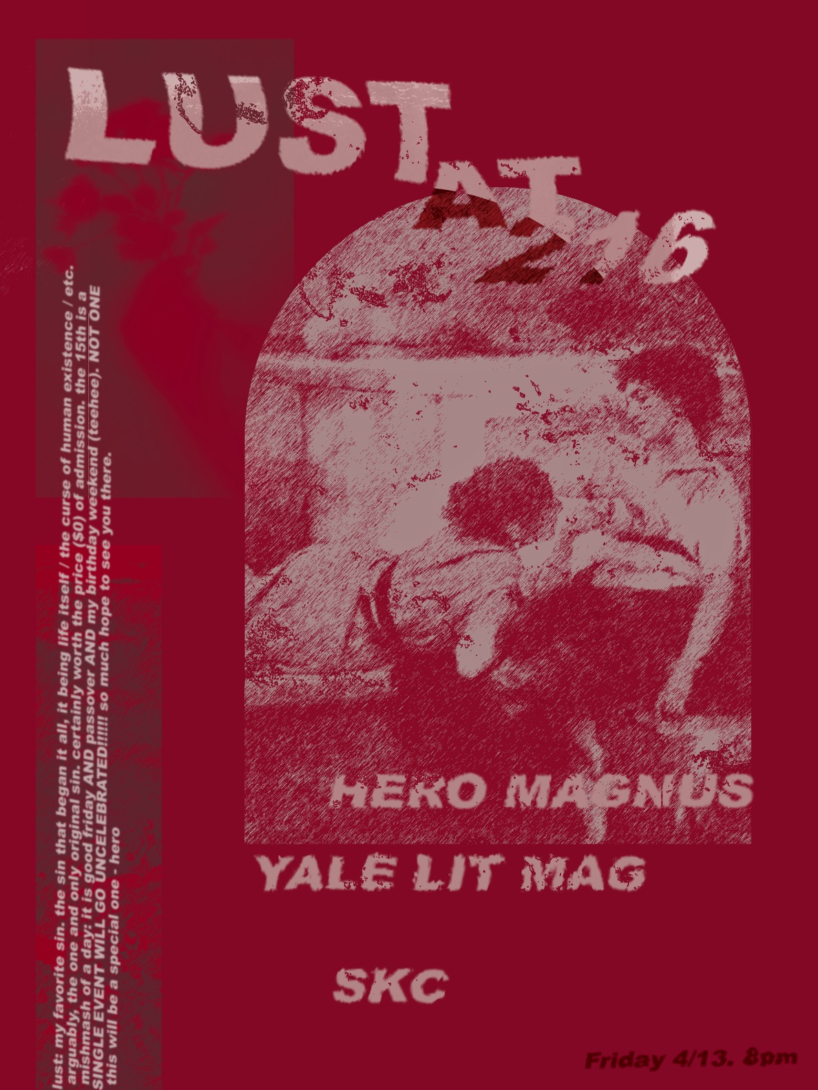 poster for Hero's show title 'lust'